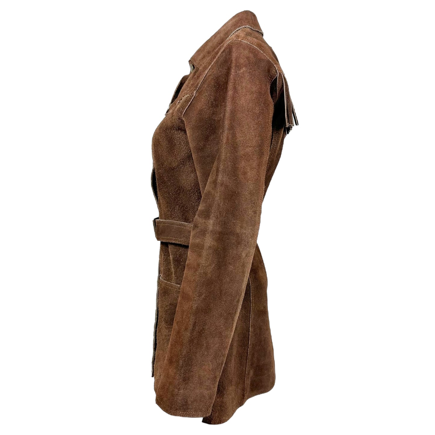 Gaultier Jeans Brown Suede Fringe Jacket - Outfit Repeater