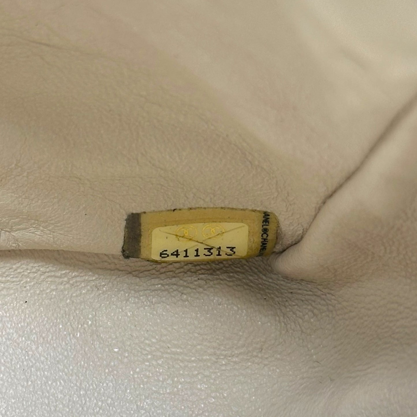 Chanel Black & White Perforated Lambskin Flap Bag 2000-02