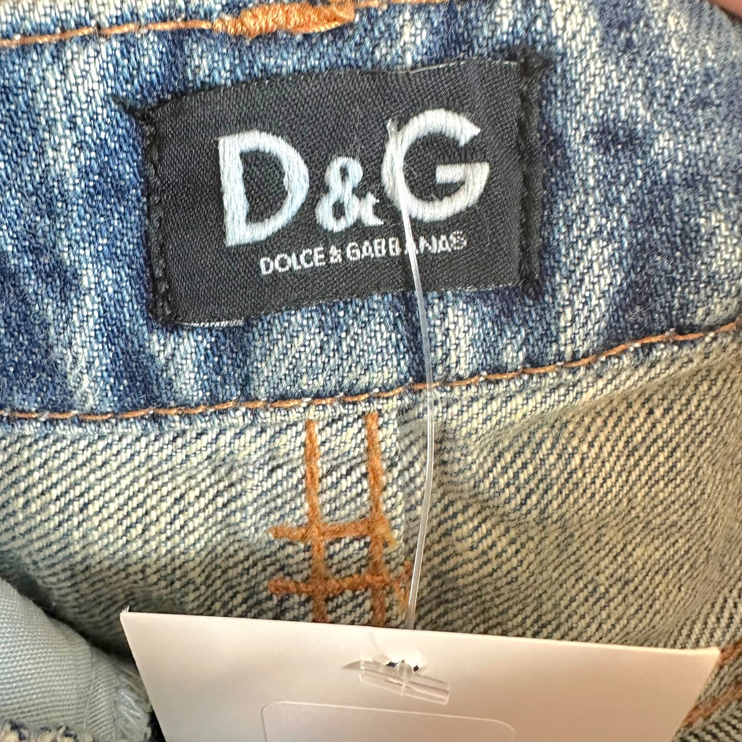 D&G Dolce & Gabbana 'Vintage' Distressed Denim Mini Skirt - Outfit Repeater
