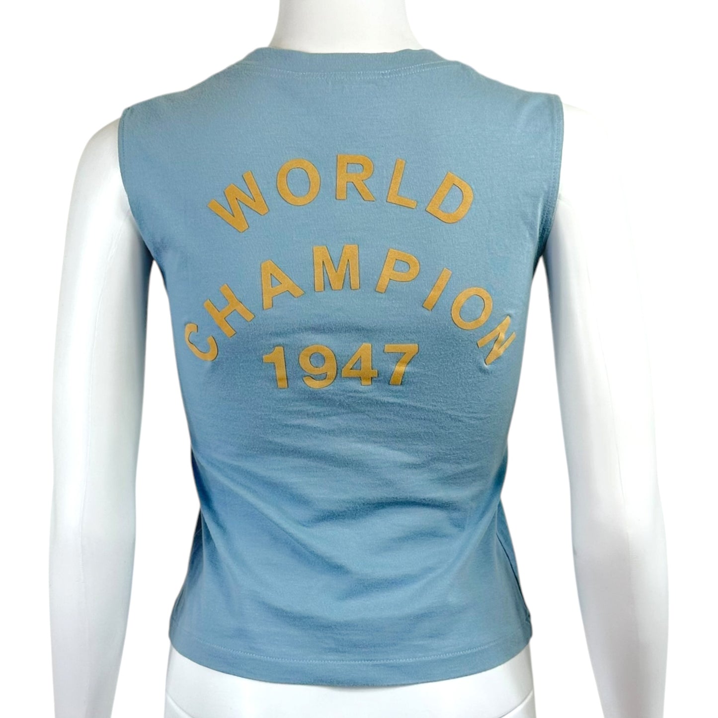 Christian Dior Light Blue & Beige J'Adore Dior Tank Top