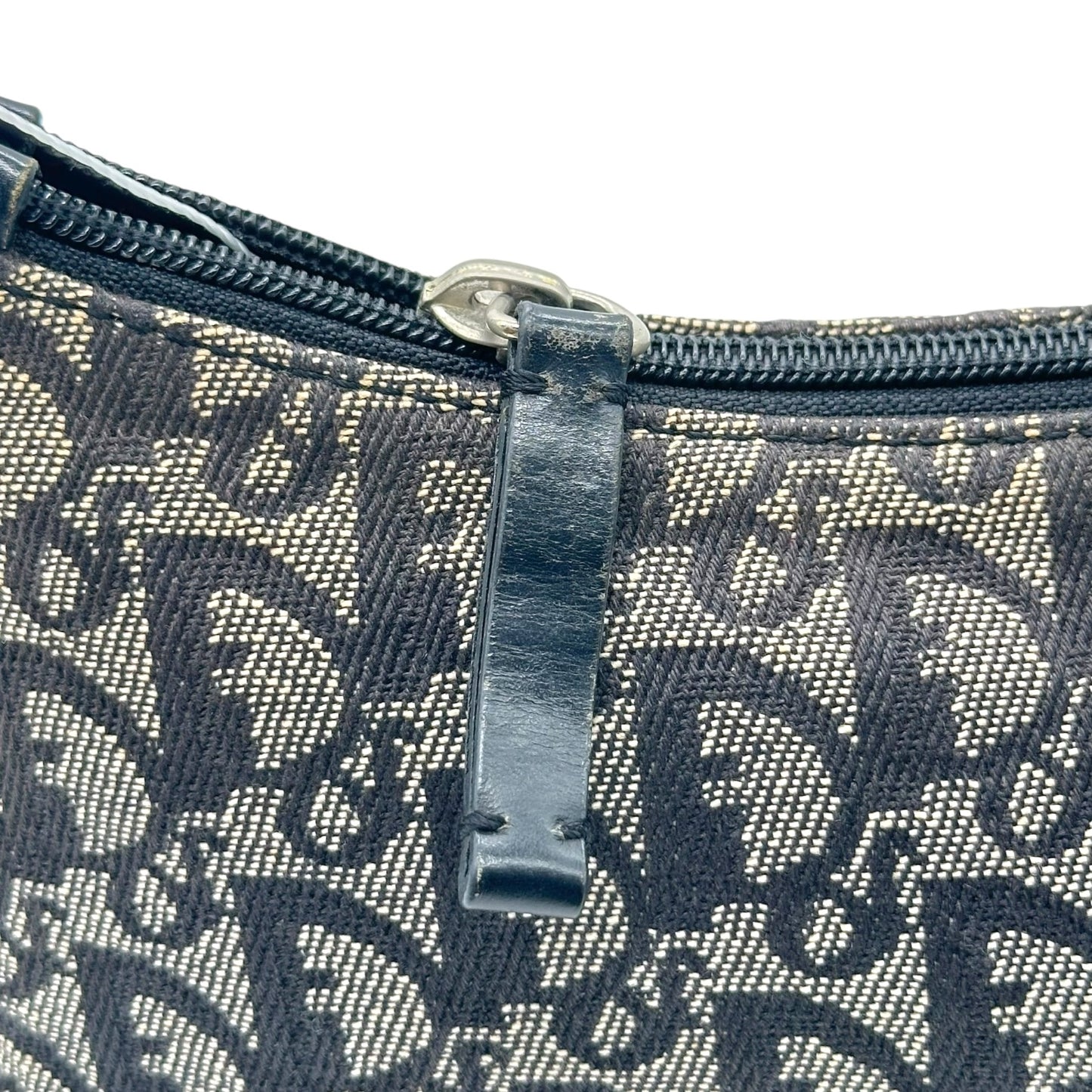 Christian Dior Navy Trotter Monogram Shoulder Pochette Bag