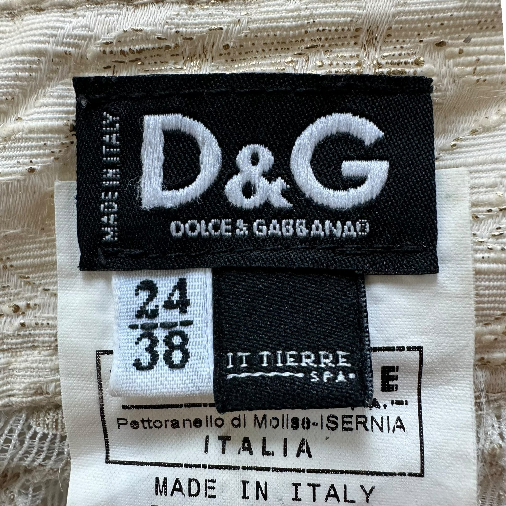 D&G Dolce & Gabbana Ivory Lace Bustier Top - Outfit Repeater