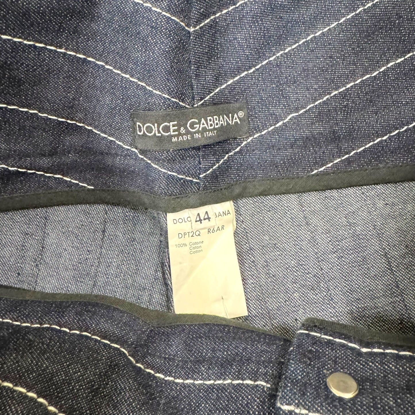 Dolce & Gabbana Ultra Wide Leg Pinstriped Jeans - Outfit Repeater