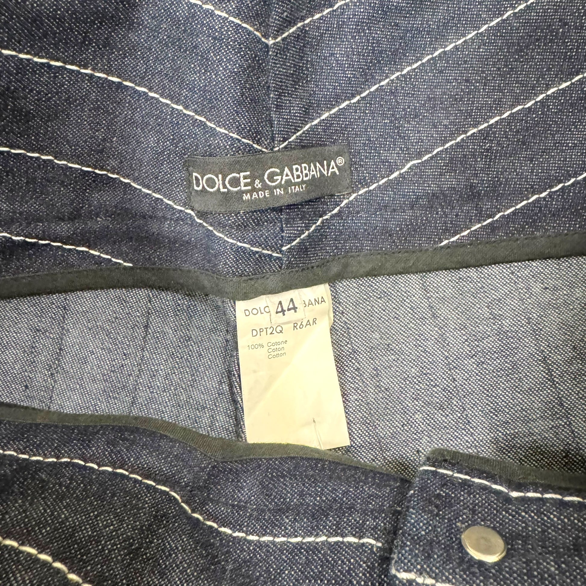 Dolce & Gabbana Ultra Wide Leg Pinstriped Jeans - Outfit Repeater