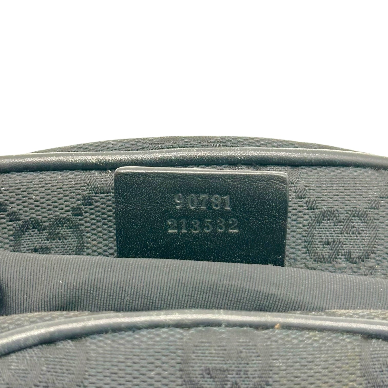 Gucci Black Monogram Crescent Mini Bag