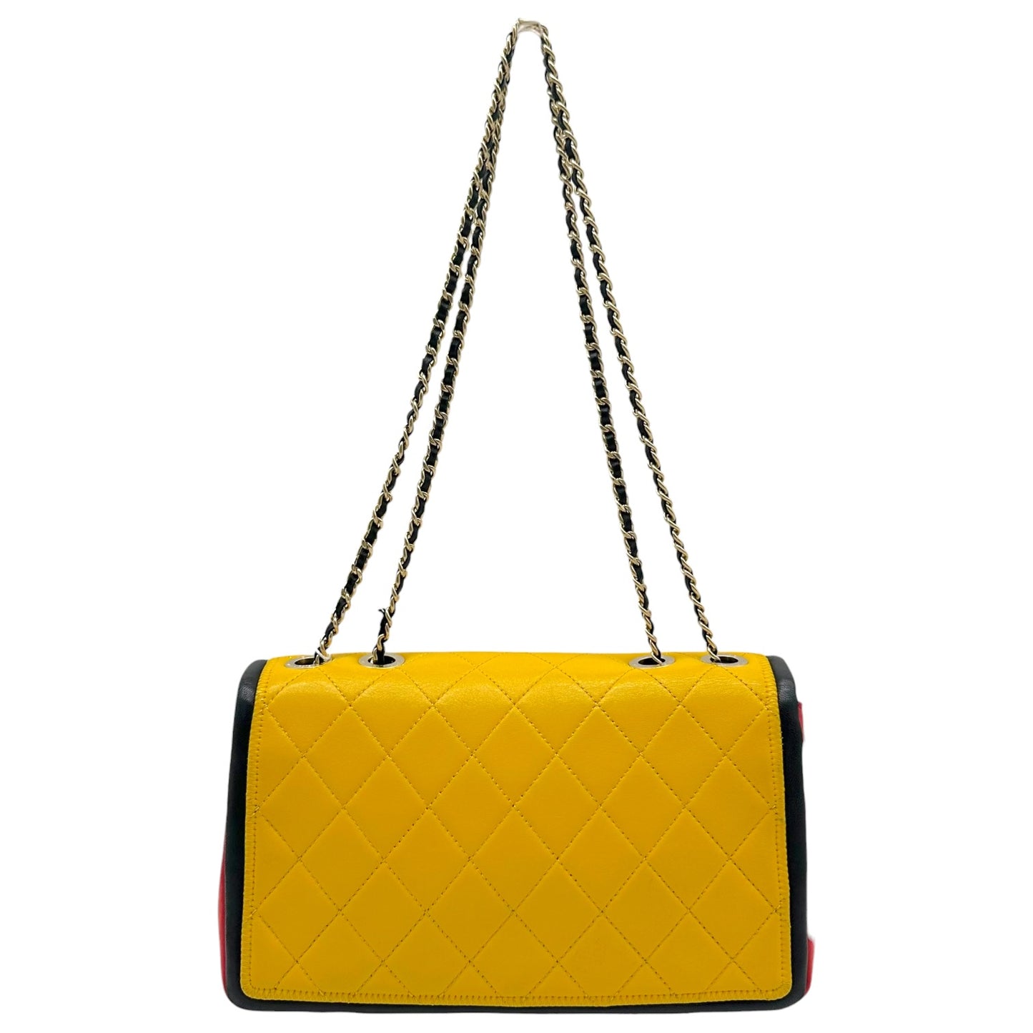 Chanel Primary Tri-Color Mondrian Matelasse Medium Flap Bag 2013-14
