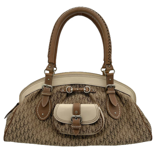 Christian Dior Tan Monogram Canvas Shoulder Bag