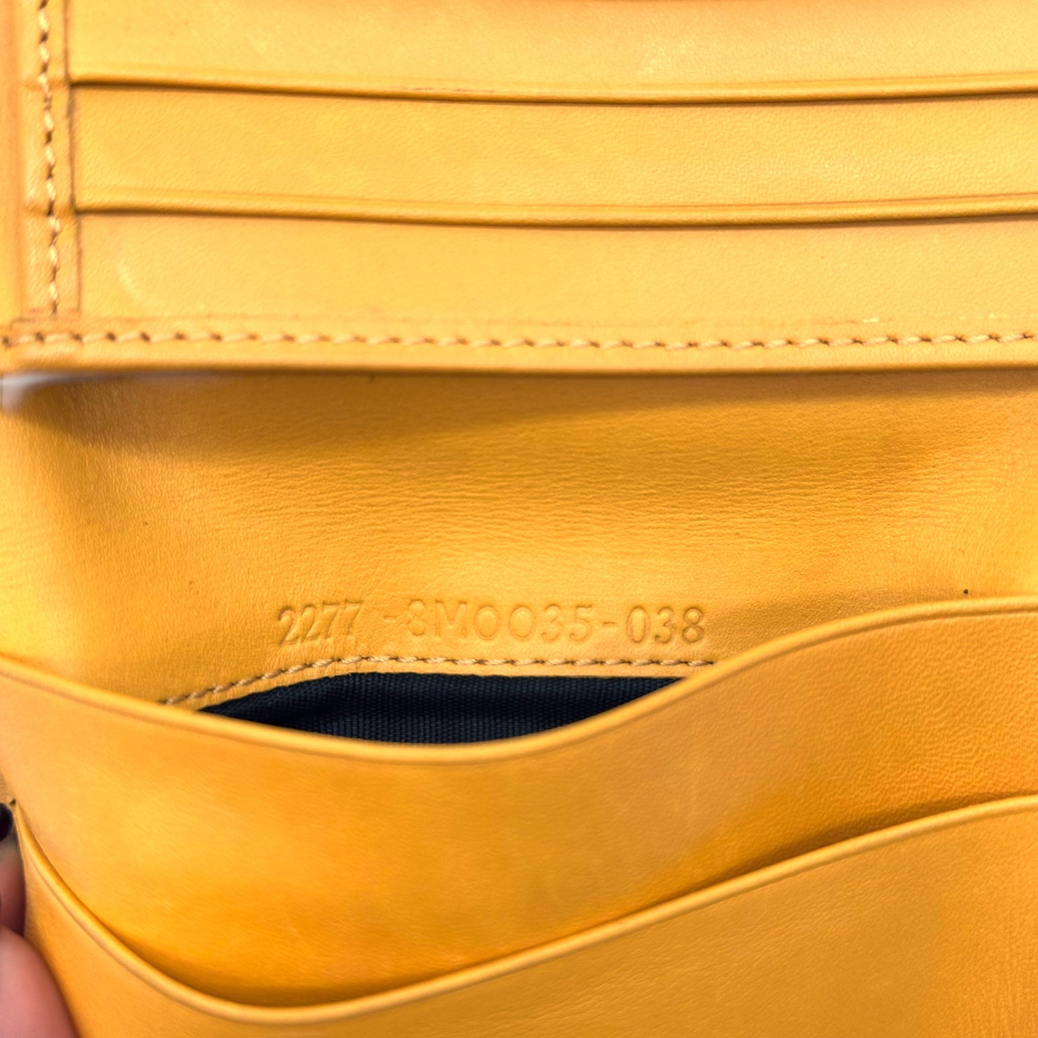 Fendi Yellow Leather & Tiger Print Bi-fold Wallet - Outfit Repeater