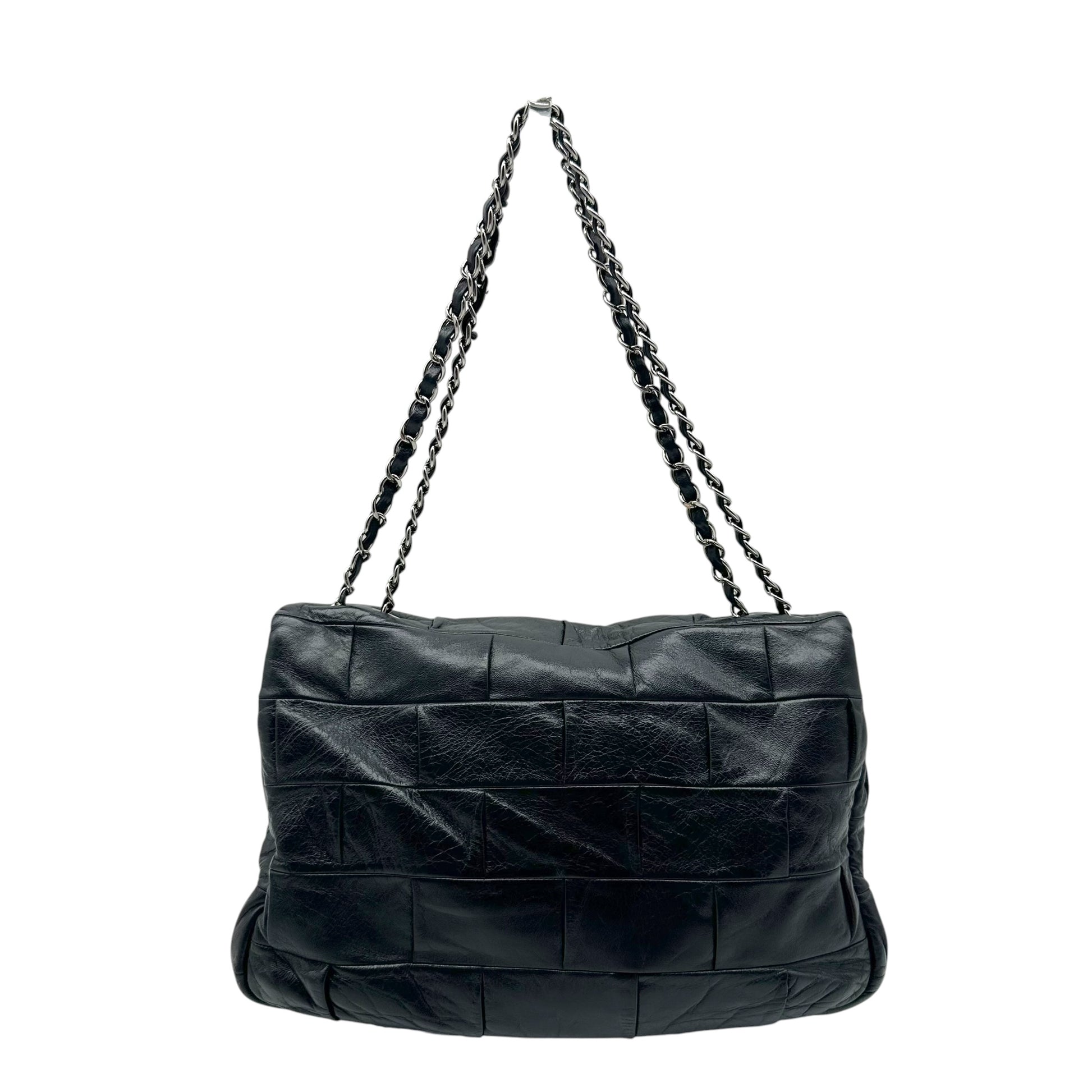 Chanel Black Lambskin Medium Flap Bag