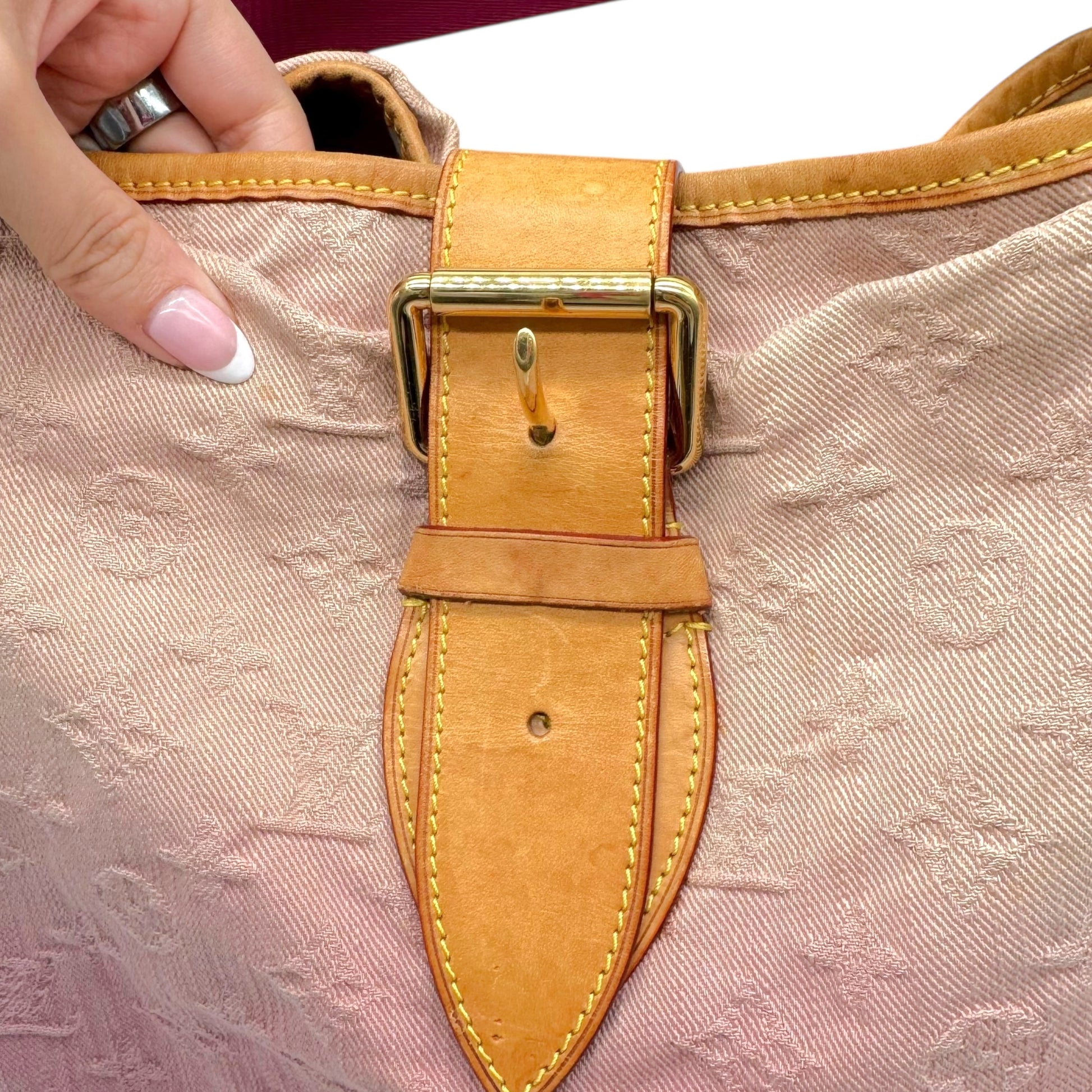 Louis Vuitton Pink Ombre Denim Sunbeam Hobo Tote Bag - Outfit Repeater
