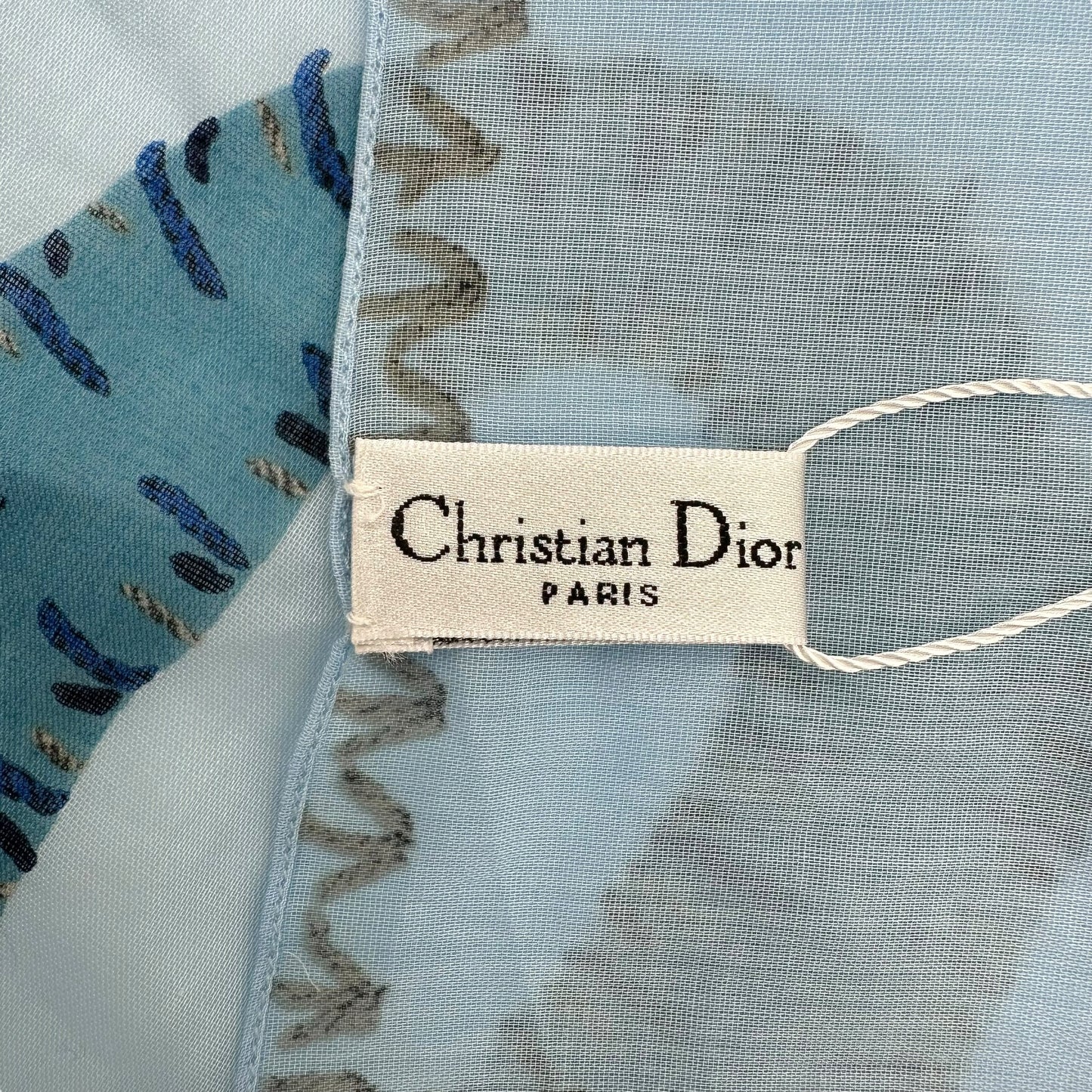 Dior Jadore Dior Blue Cotton Scarf