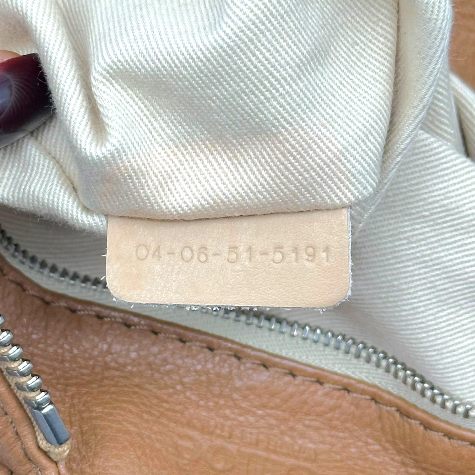 Chloé Brown Leather Shoulder Bag with Padlock Detail