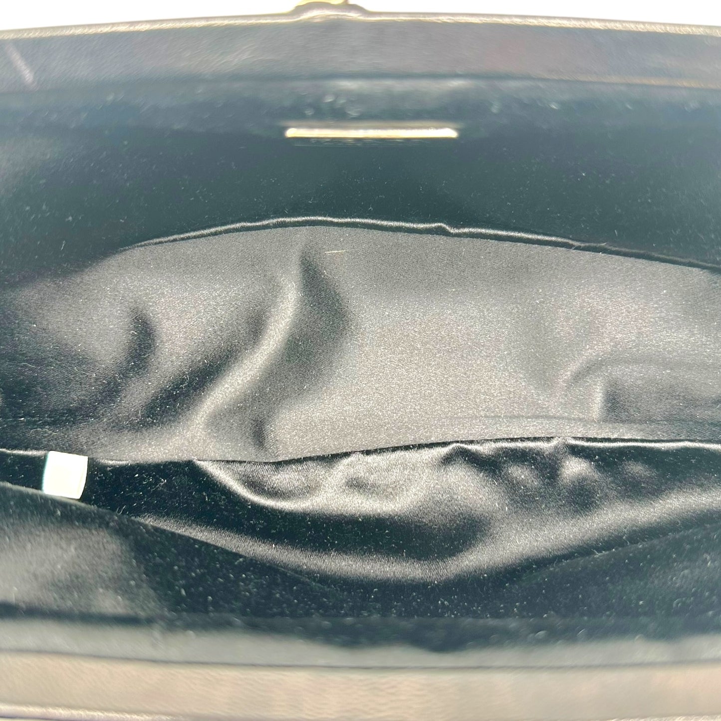 Prada Pink Black Floral Applique Clutch Bag