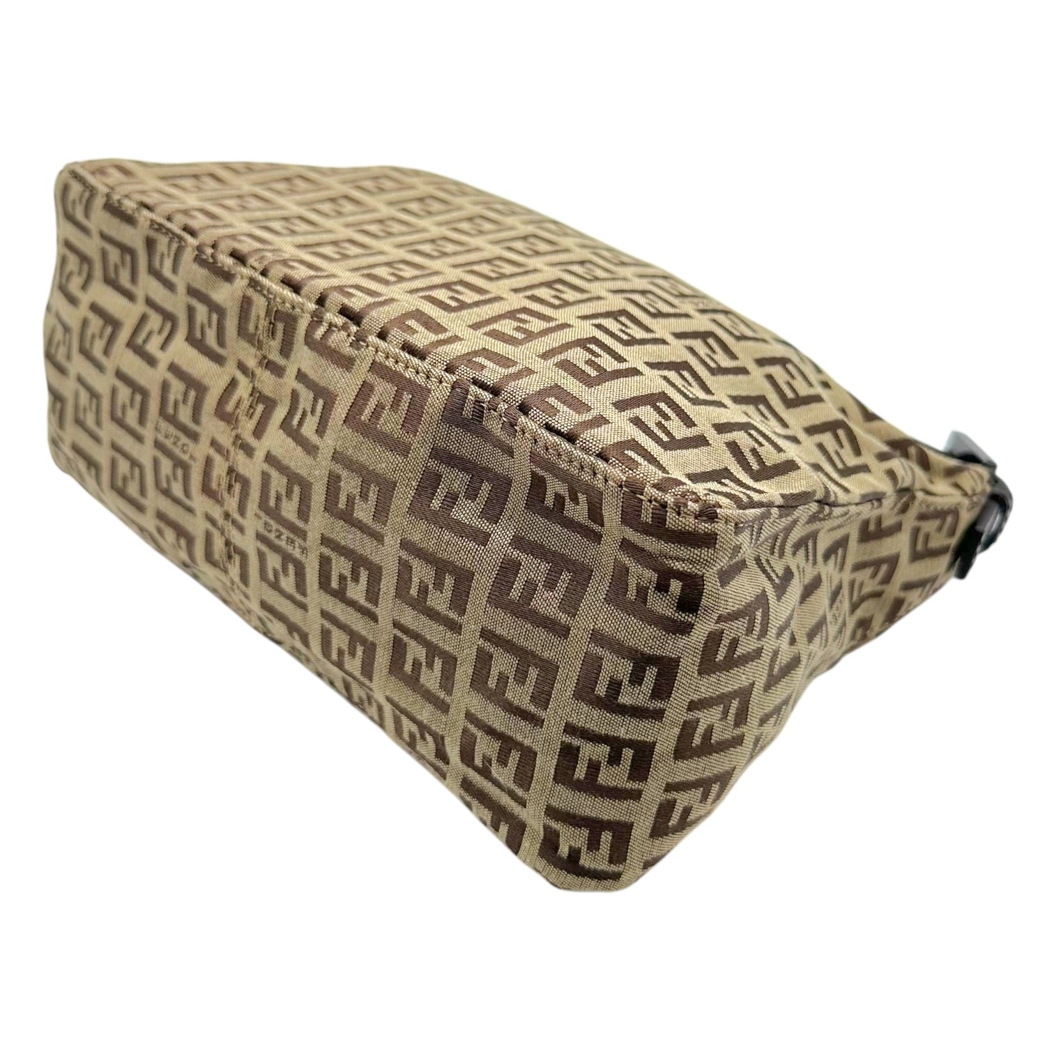 Fendi Mini Pochette Bag Tan Brown Zucchino Monogram