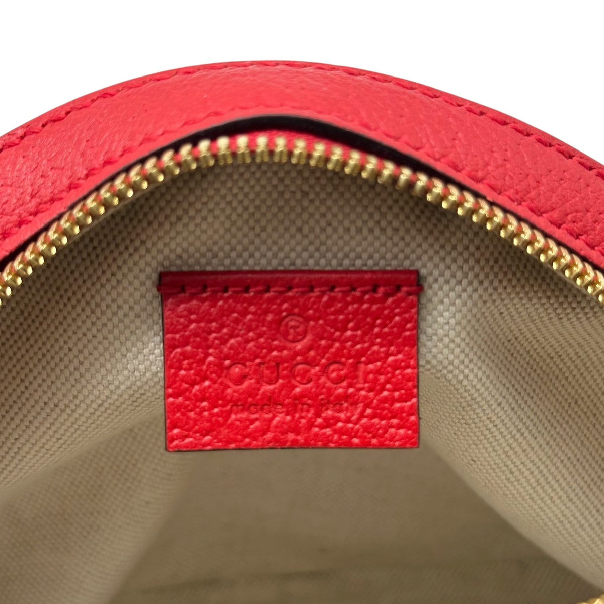 Gucci Crossbody Bag GG Supreme Monogram Apple Red Leather
