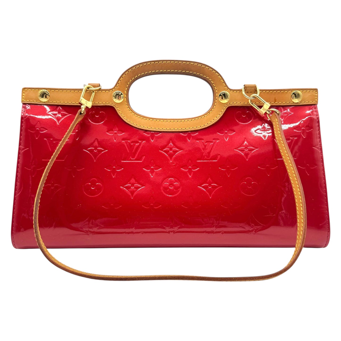 Louis Vuitton Red Vernis Roxbury Drive 2-Way Bag