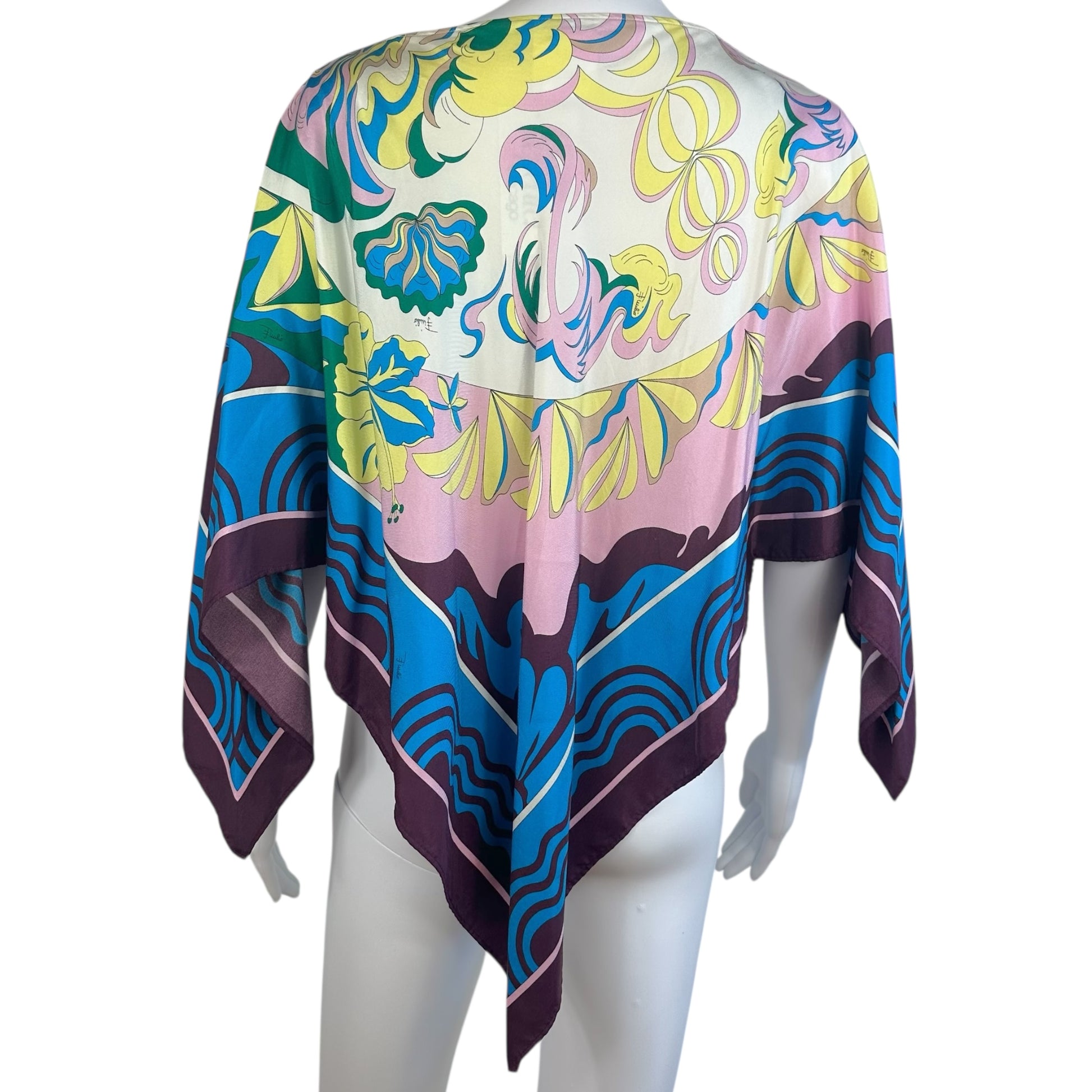 Emilio Pucci Multicolor Silk Scarf Blouse Top - Outfit Repeater