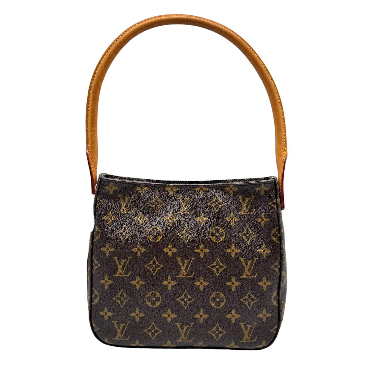 Louis Vuitton Shoulder Bag Classic Monogram Brown Leather