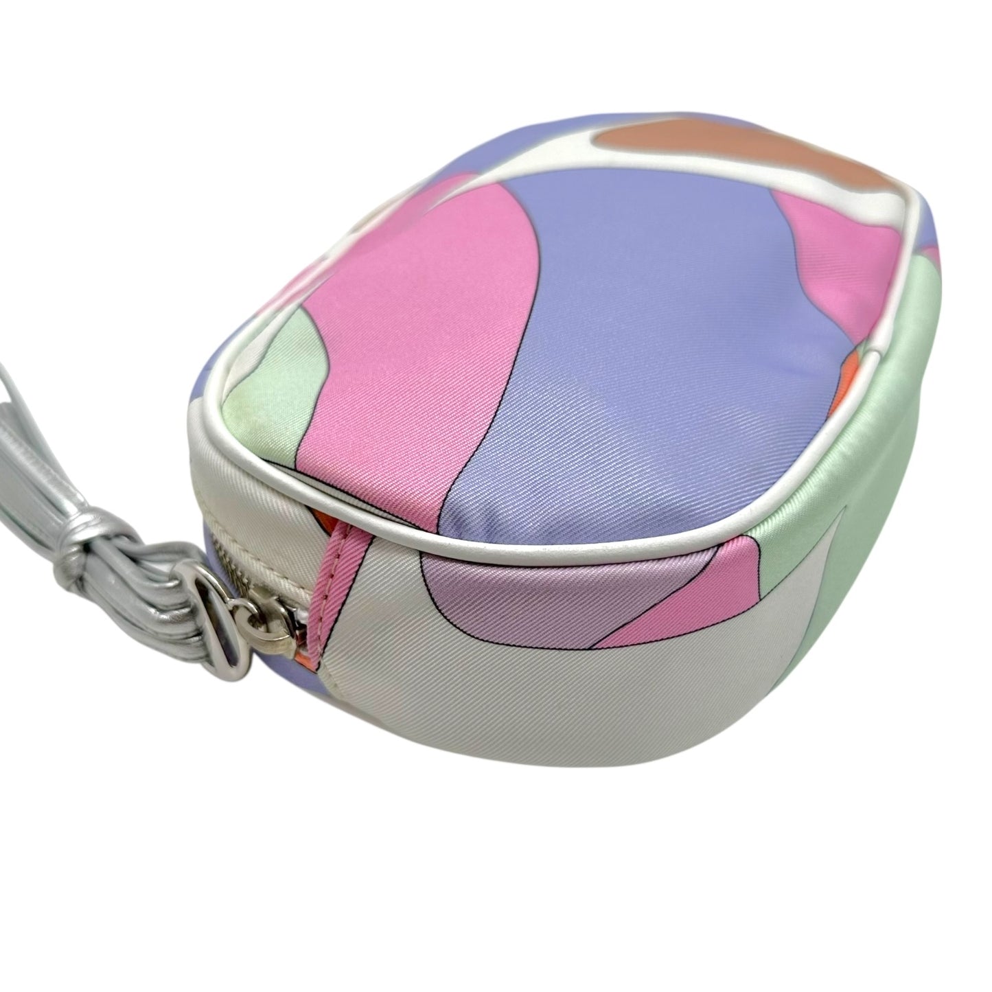 Emilio Pucci Pastel Patterned Silk Cosmetic Pouch