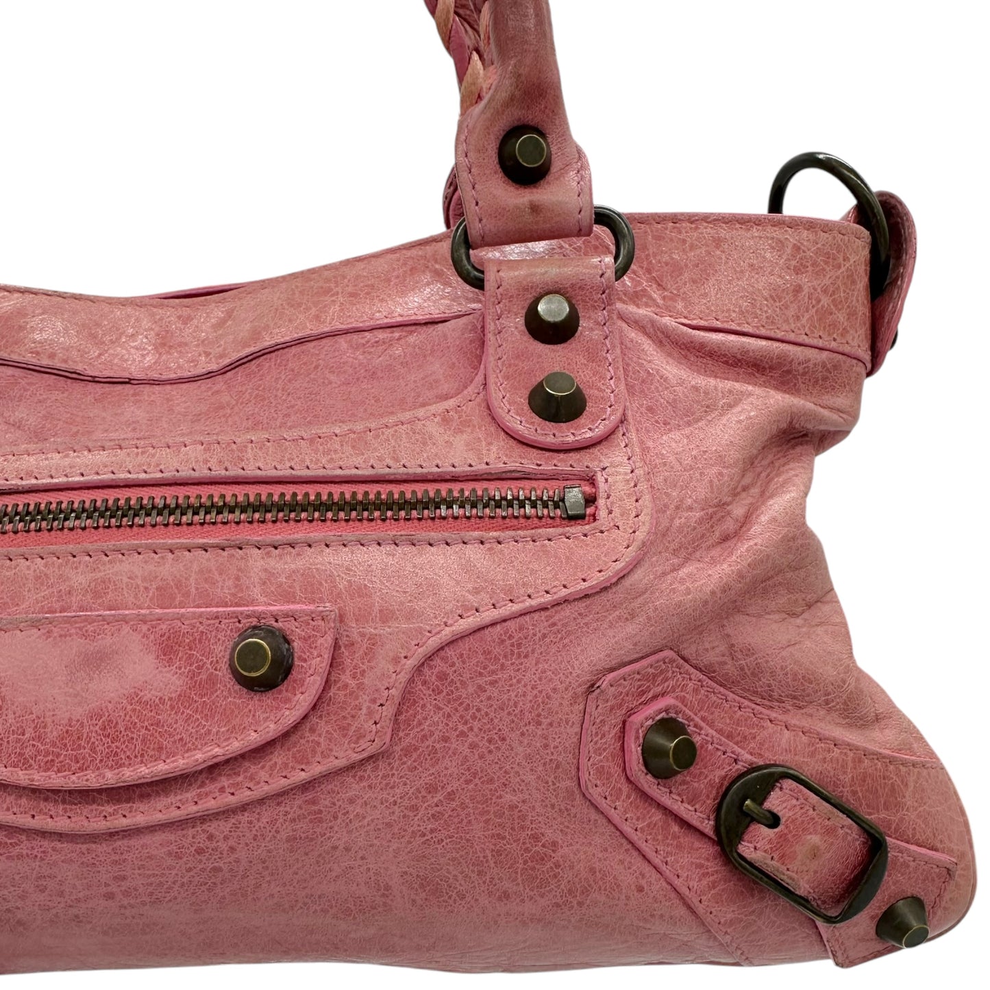 Balenciaga Light Pink Leather City Bag - Outfit Repeater