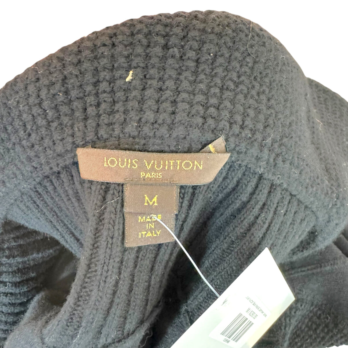Louis Vuitton Black Wool Cashmere Cardigan Sweater