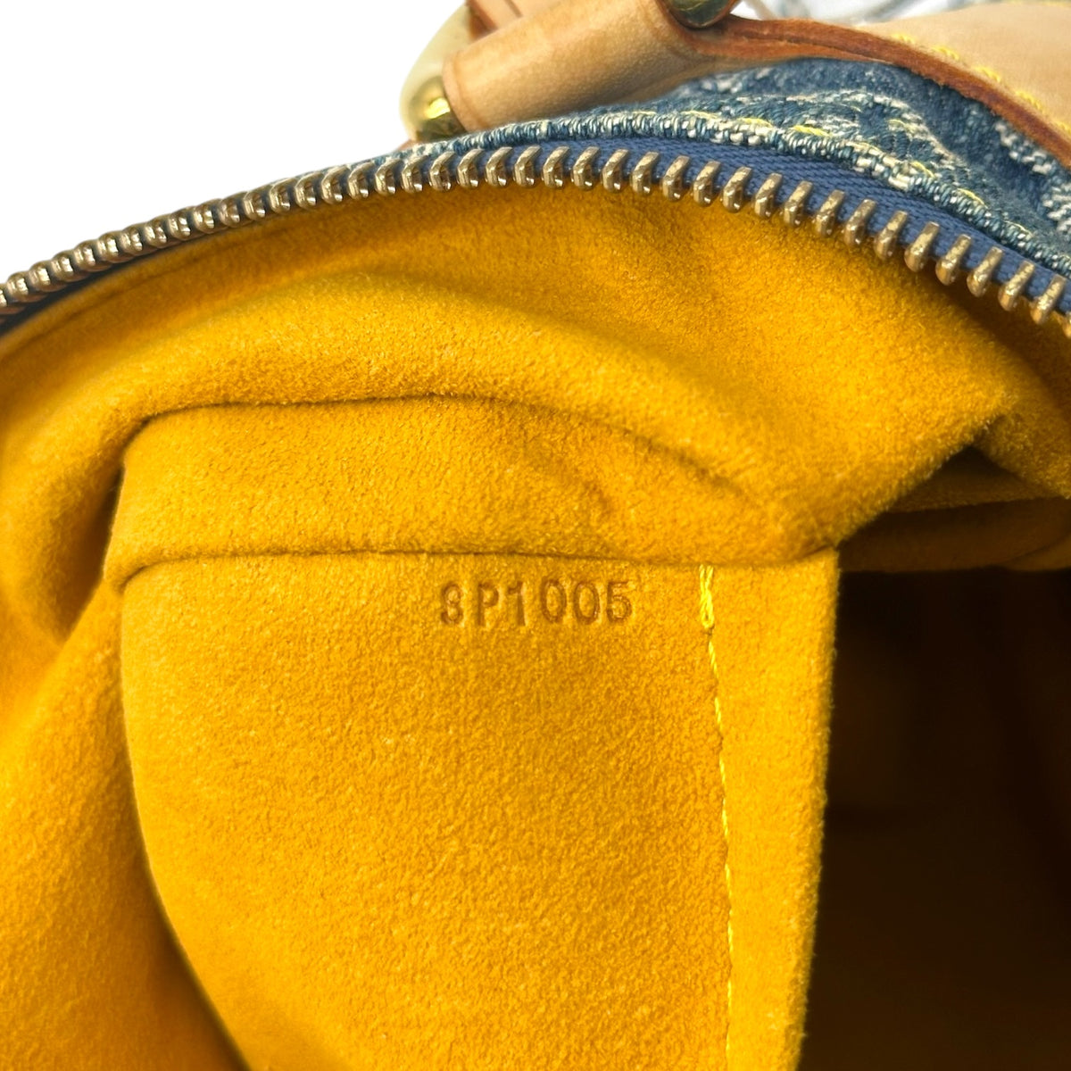 Louis Vuitton Blue Denim Monogram Speedy Handbag