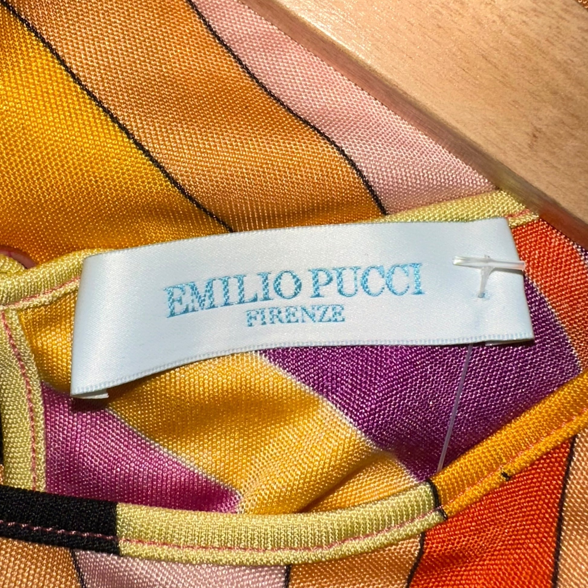 Emilio Pucci Purple & Orange Printed Silk Tank Top - Outfit Repeater