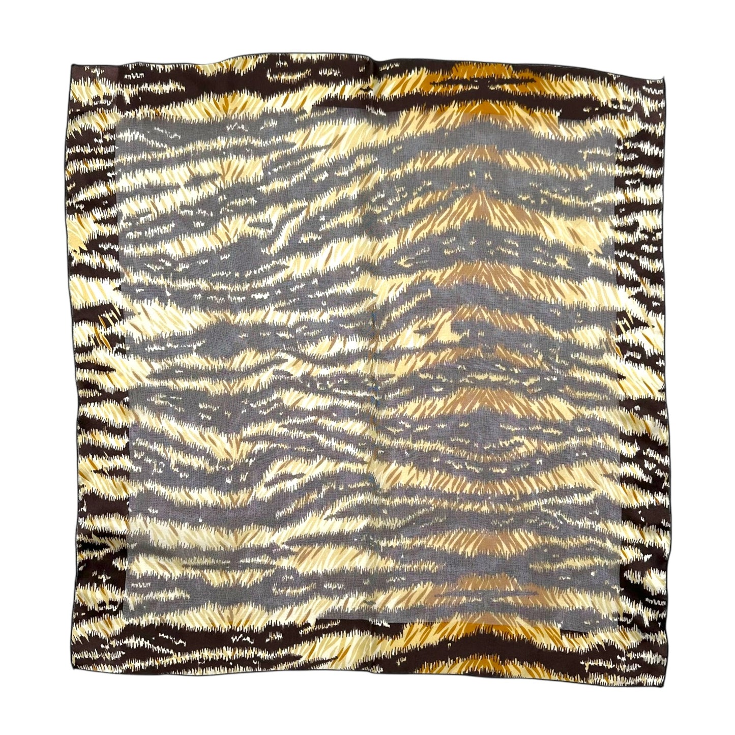 Dolce & Gabbana Tiger Print Silk Knit Square Scarf