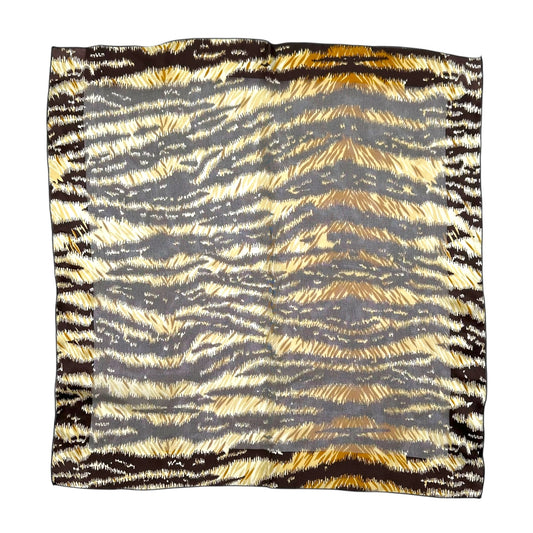 Dolce & Gabbana Tiger Print Silk Knit Square Scarf