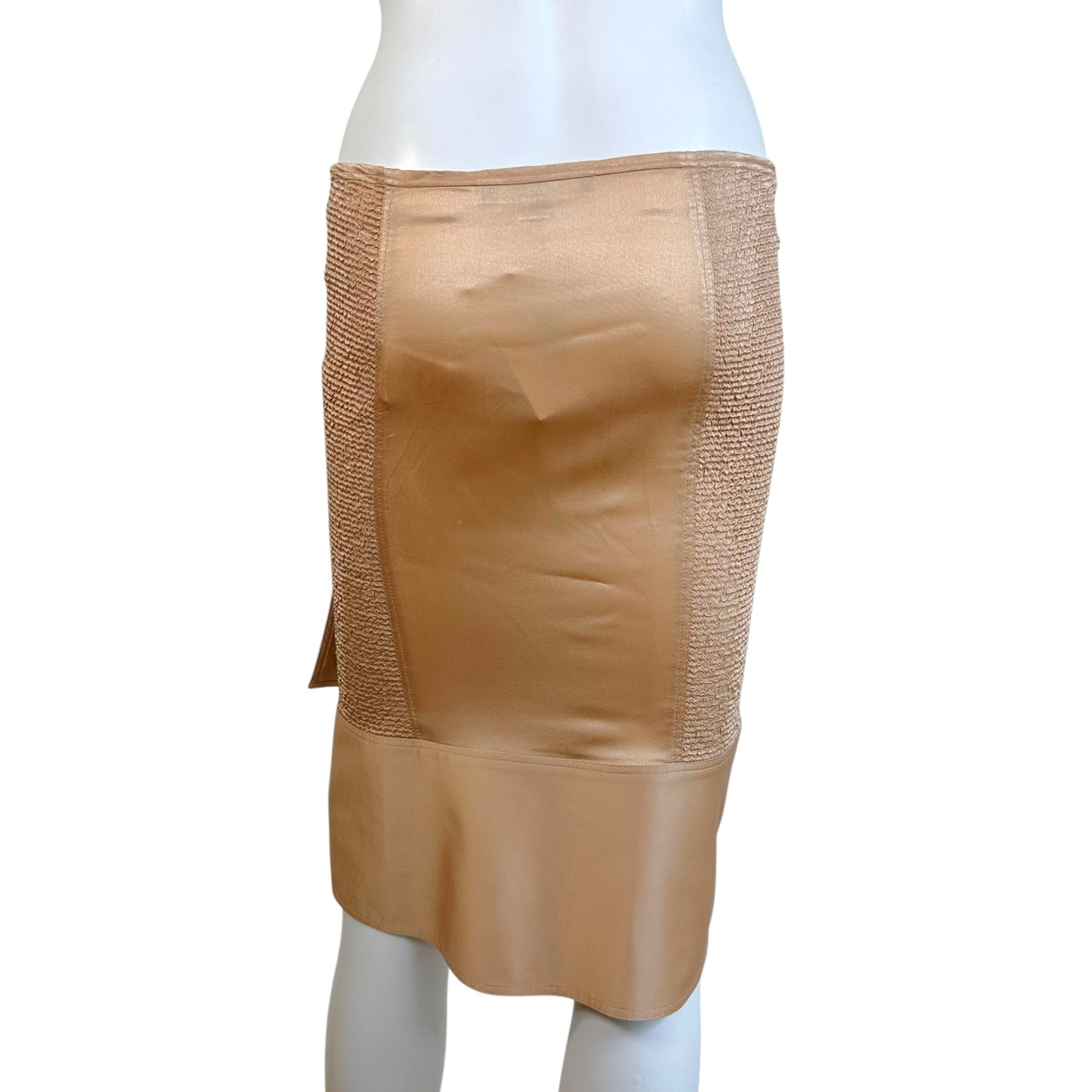 Gucci Silk Midi Skirt Pale Pink 2003