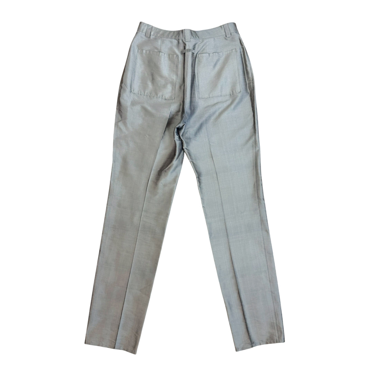 Jean Paul Gaultier Silk Mother of Pearl Blazer Pant Set