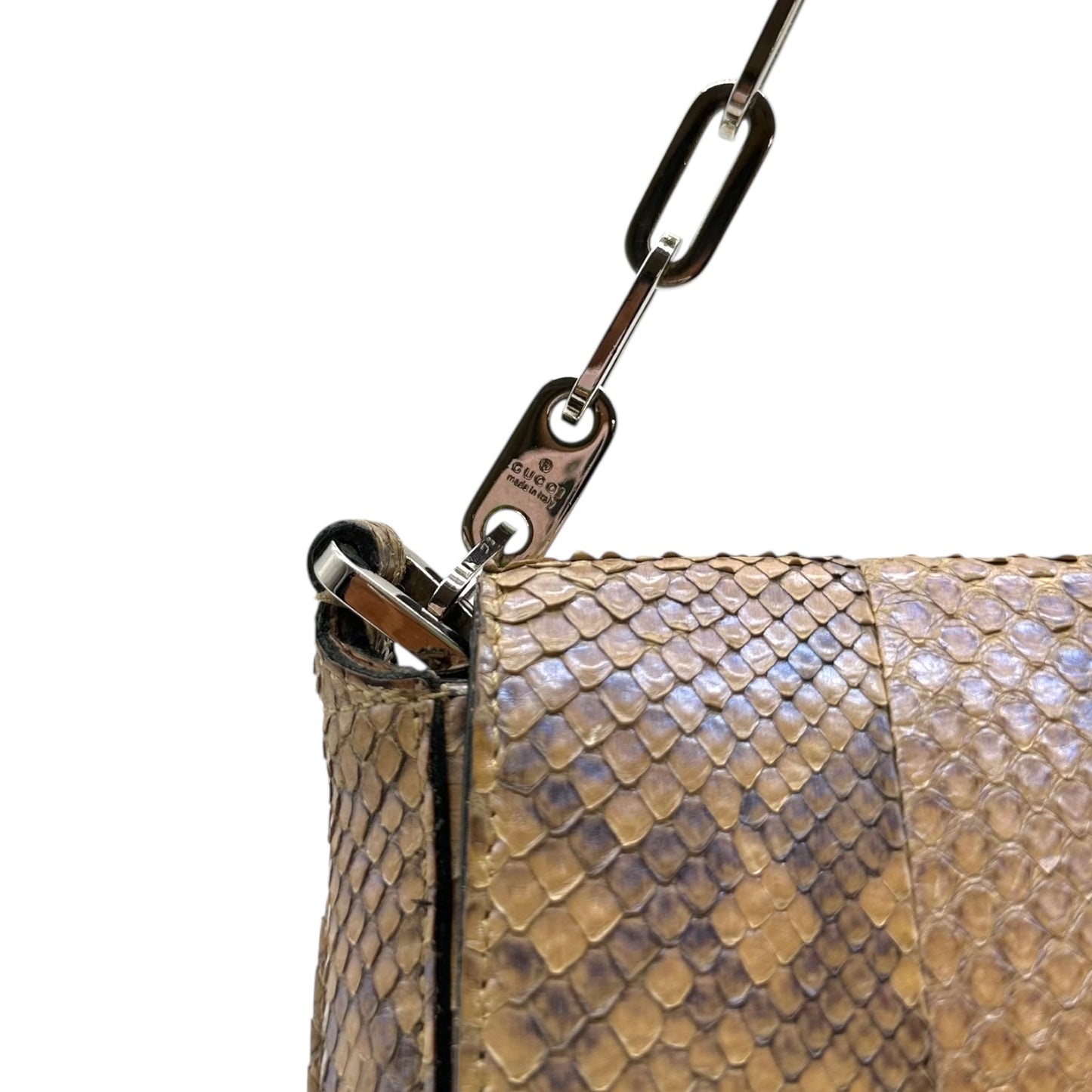 Gucci Python Chain Strap Shoulder Bag