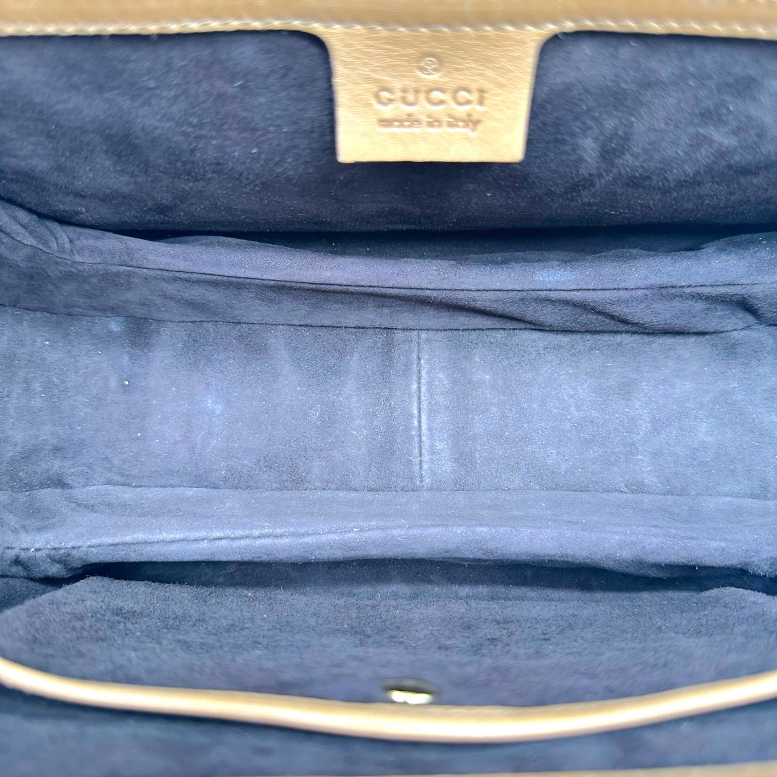Gucci Brown Leather Whipstitch Fringe 2-Way Bag