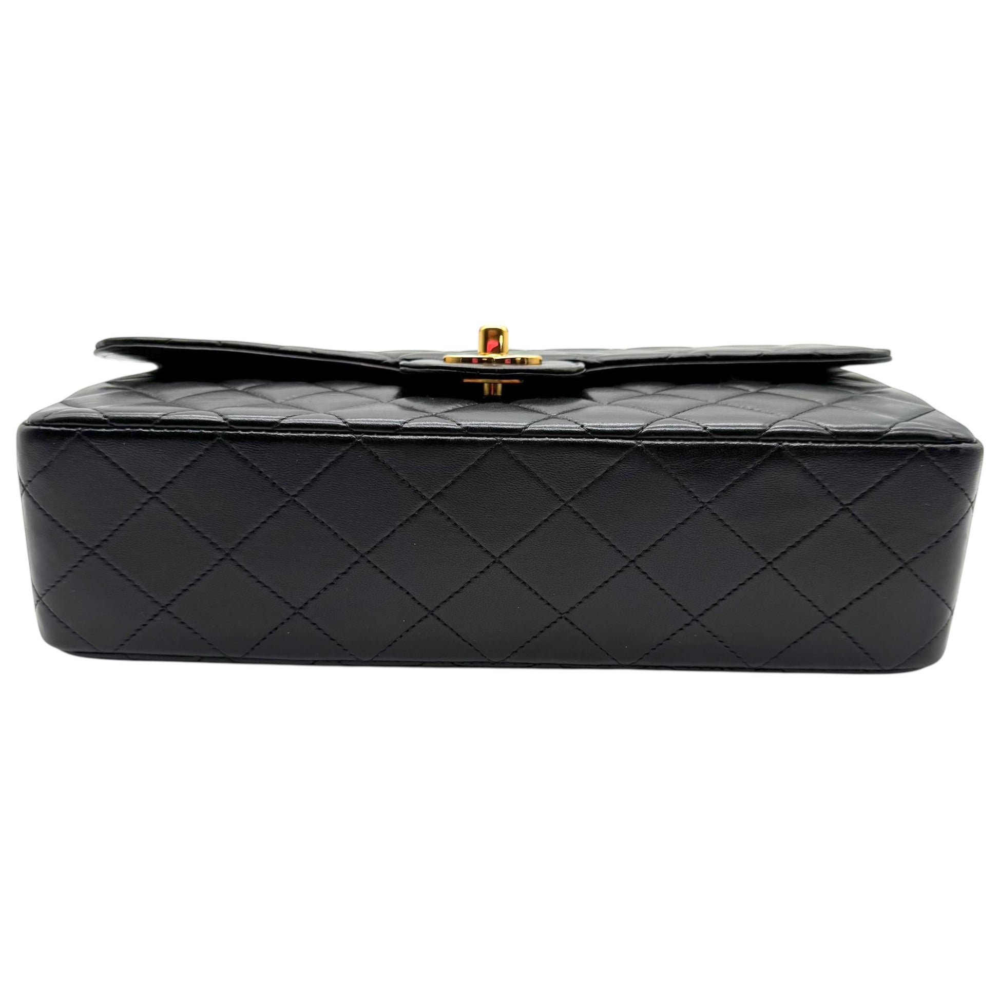 Chanel Black Matelasse Lambskin Kelly Top-Handle Parent Bag 1994-1996 - Outfit Repeater