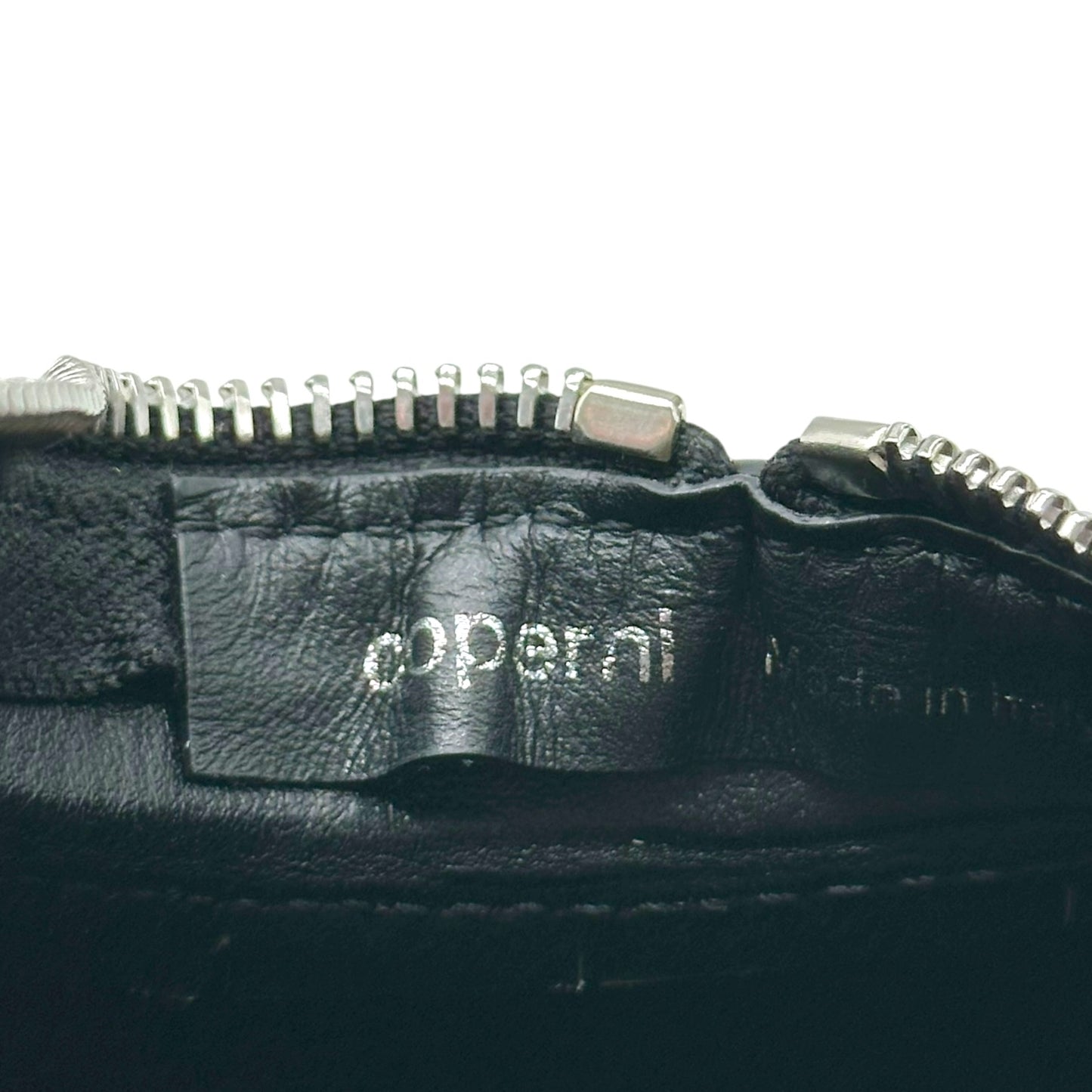 Coperni Zebra Print Snakeskin Embossed Leather Mini Swipe Bag