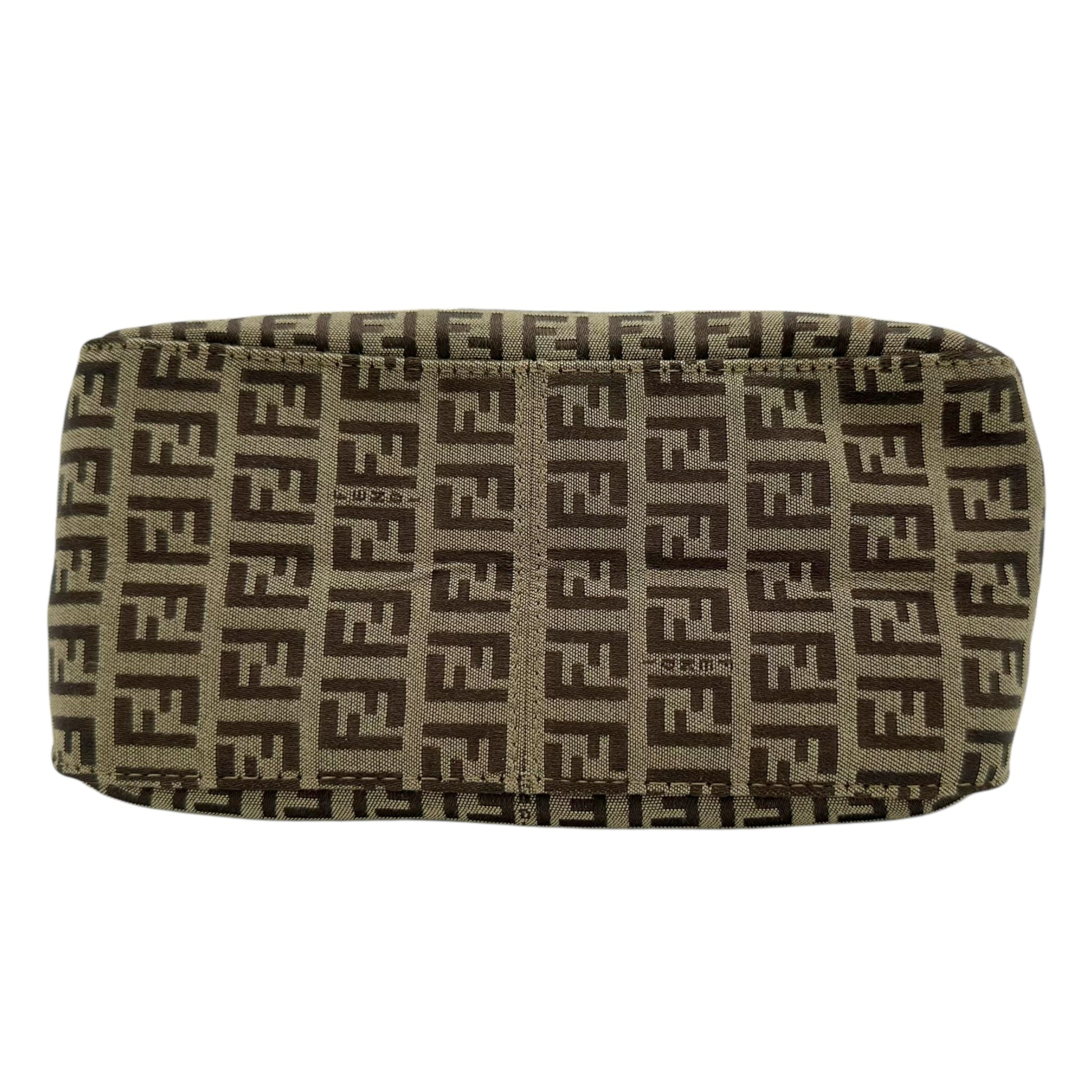 Fendi Zucca Mini Mama Baguette Bag w/ Blue - Outfit Repeater