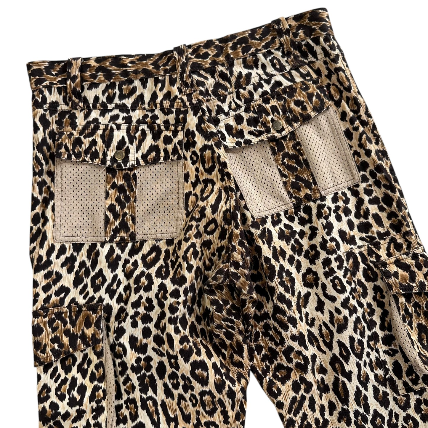 D&G Dolce & Gabbana Leopard Print Low Rise Cargo Pants - Outfit Repeater