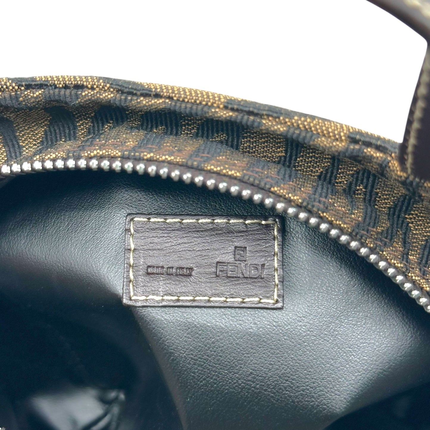 Fendi Tiger Print Square Top Handle Pochette Bag