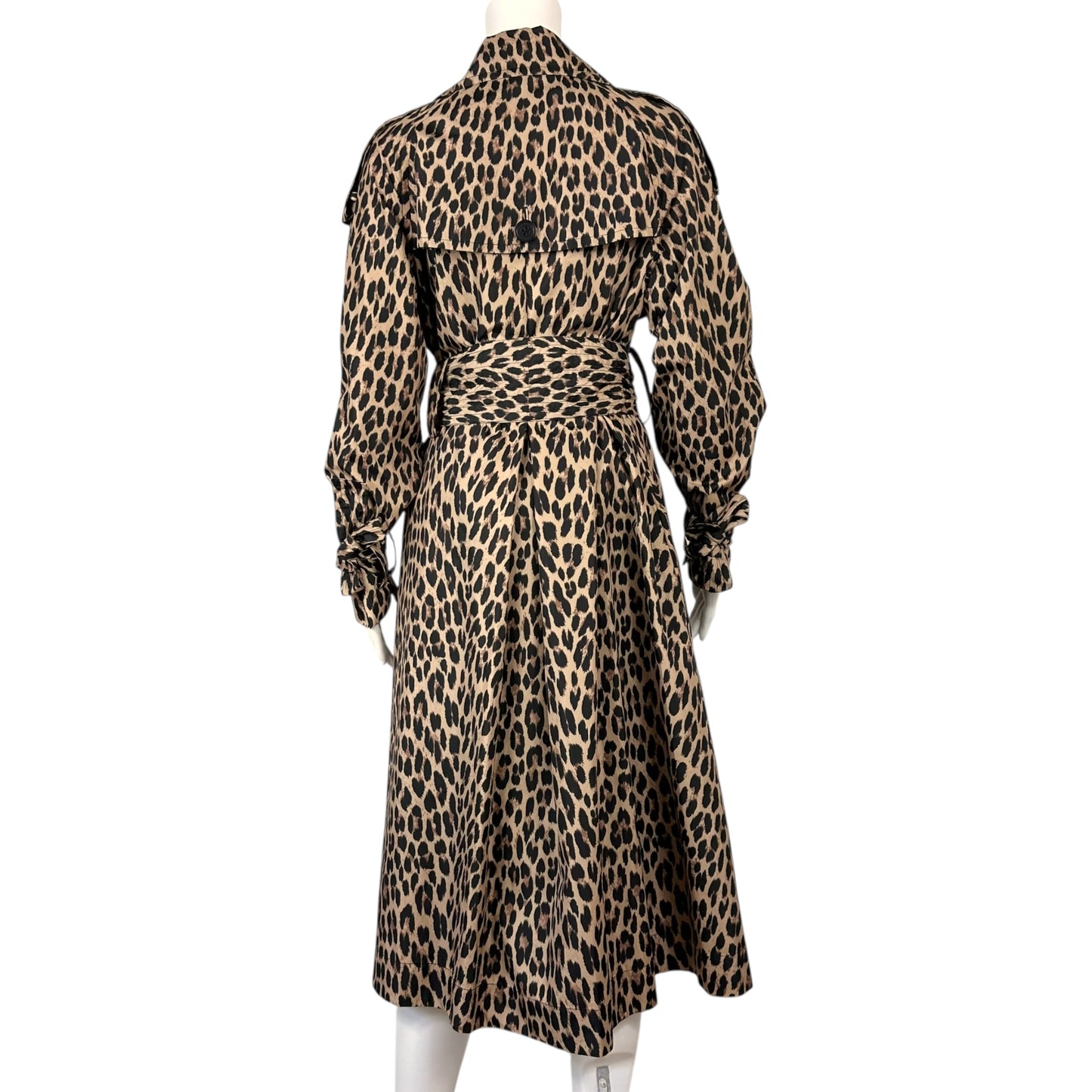 Sonia Rykiel Leopard Print Trench Coat