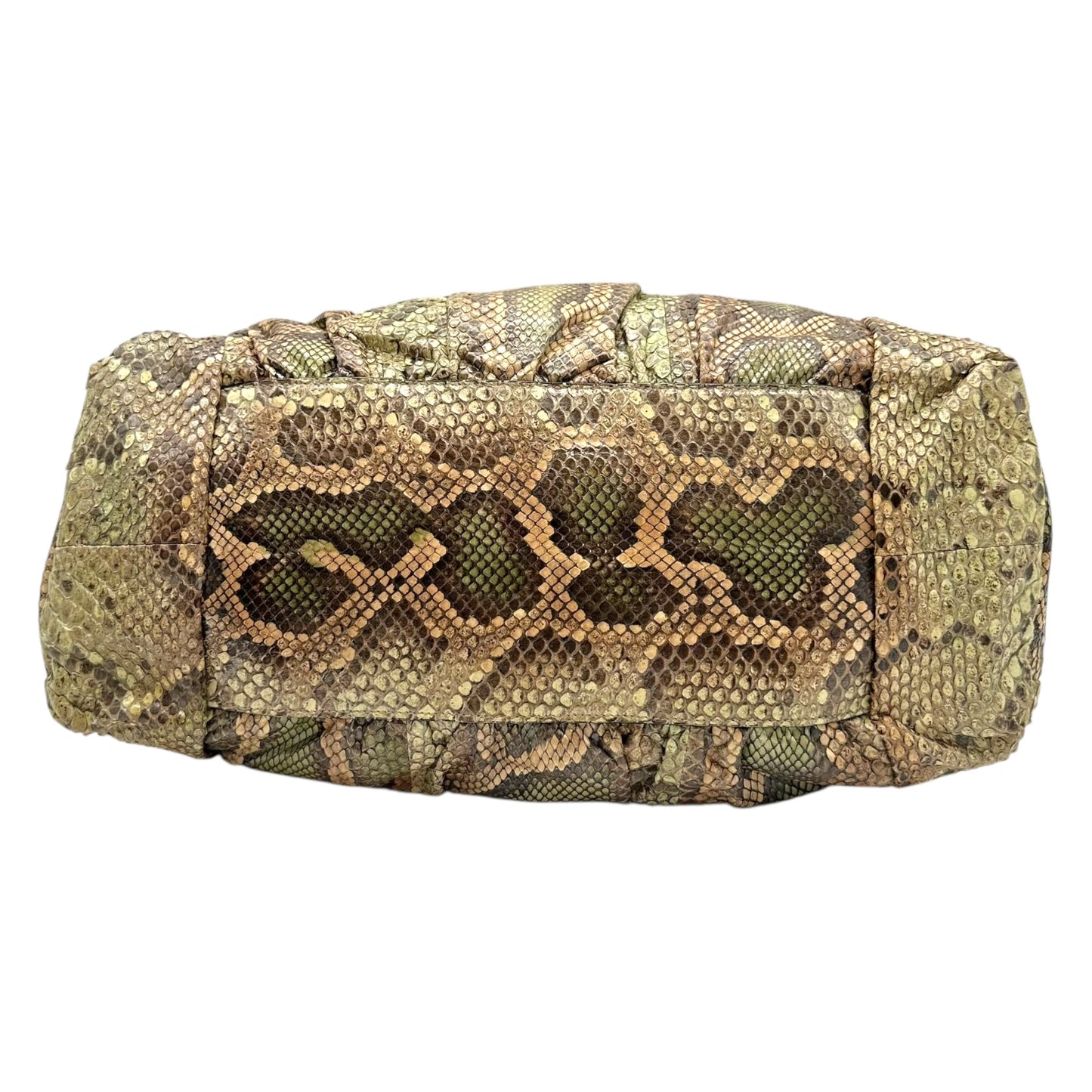 Gucci Green Python Large Hysteria Tote Bag