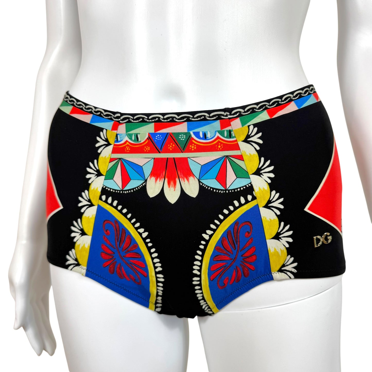 Dolce & Gabbana Multicolor Printed High Waisted Bottoms & Underwire Top Bikini Set