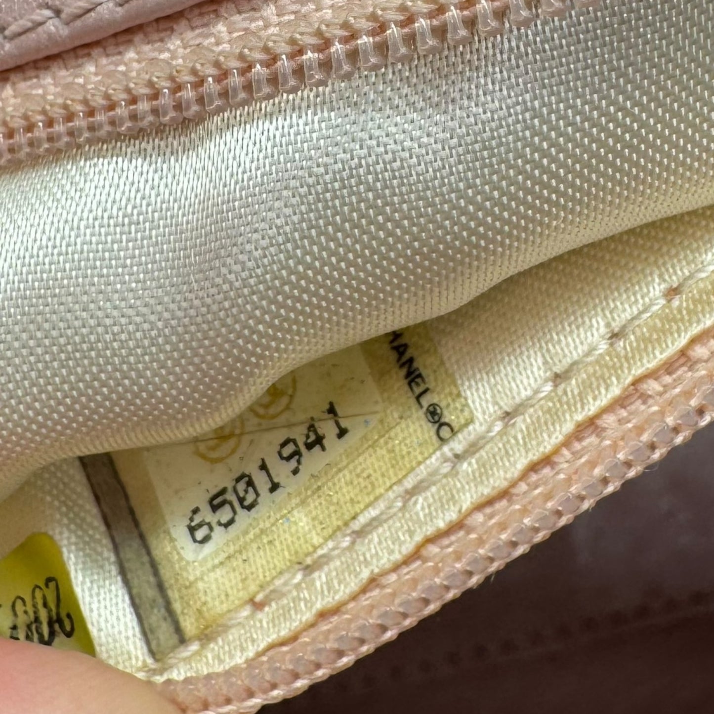 Chanel Light Pink Lambksin Matelasse Mini Bracelet Bag 2000-02 - Outfit Repeater