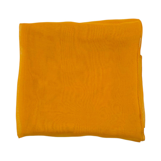 Dolce & Gabbana Orange Sheer Silk Square Scarf