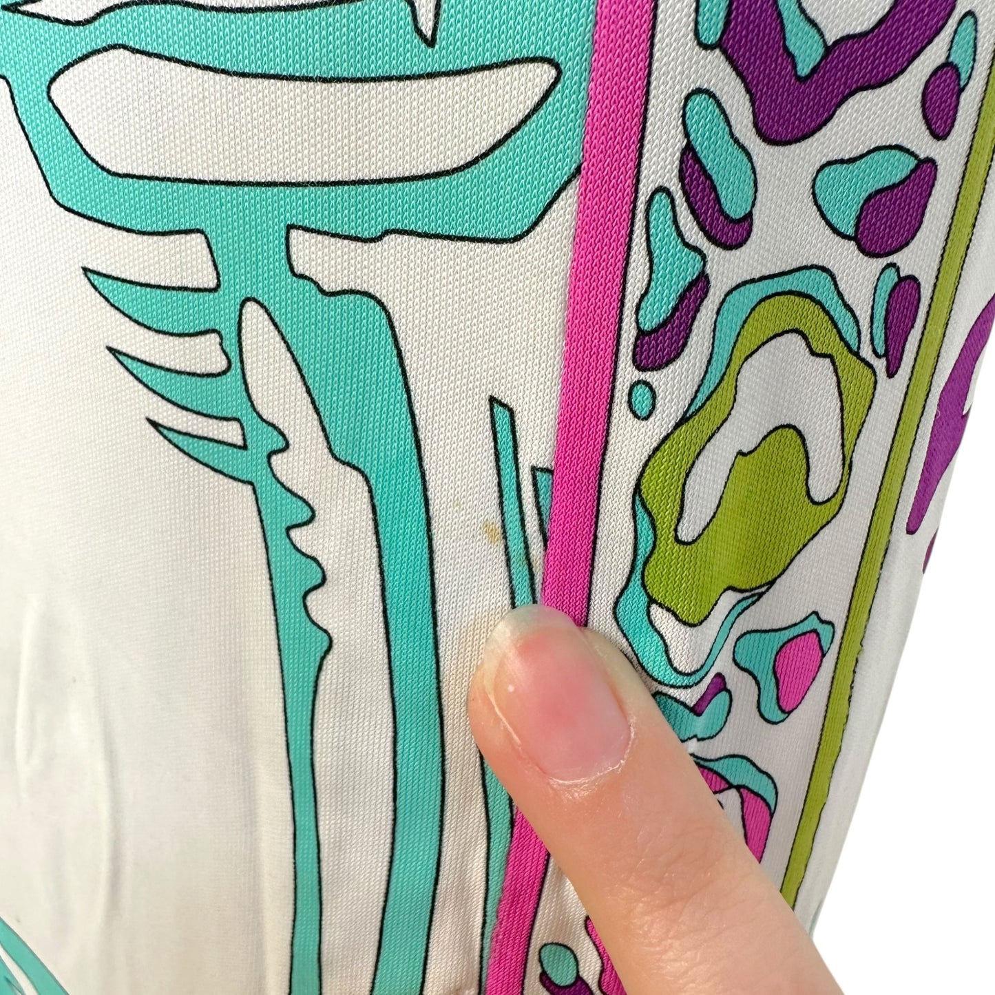 Emilio Pucci Turquoise & Pink Printed Midi Skirt