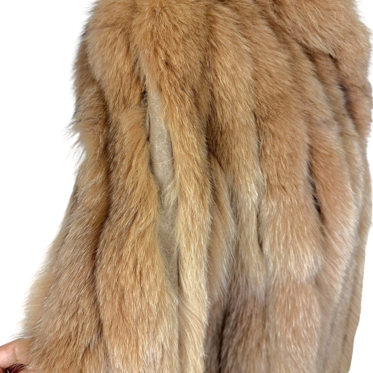 Moonbat Brown Fox Fur Coat