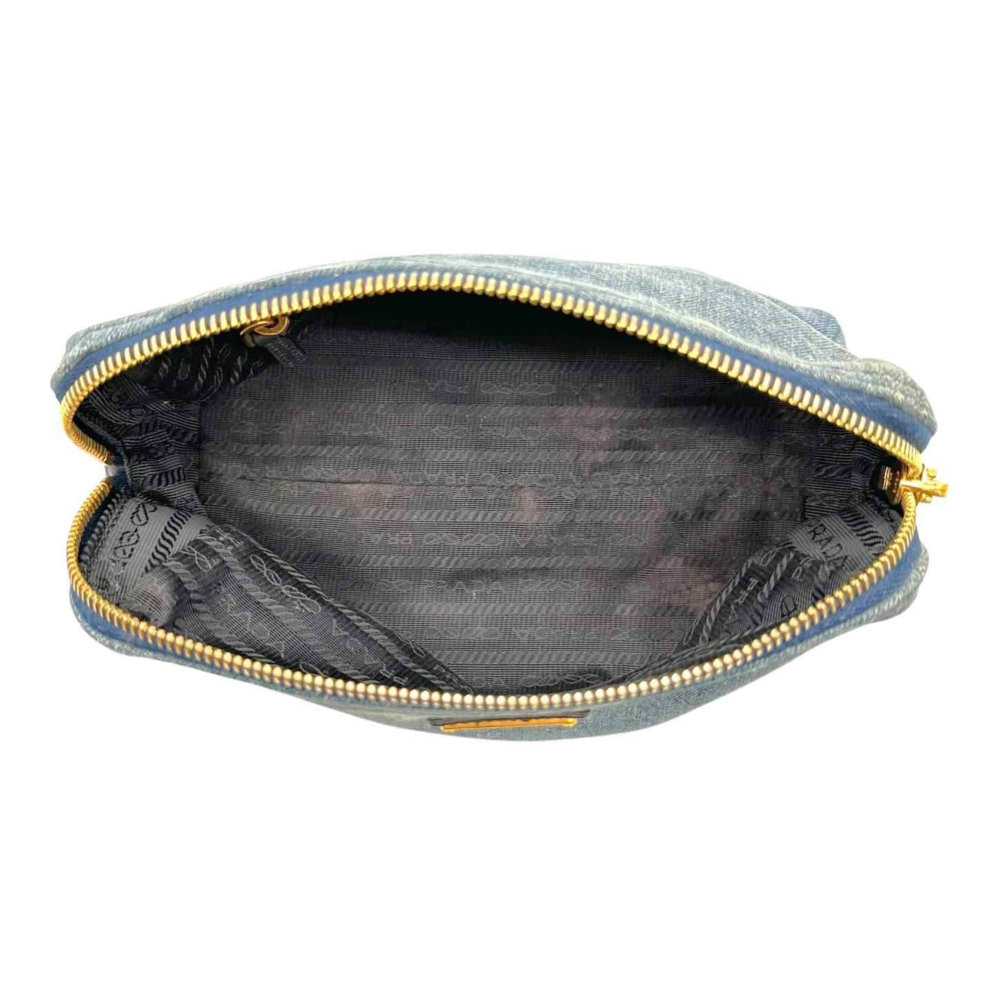 Prada Denim Cosmetic Bag