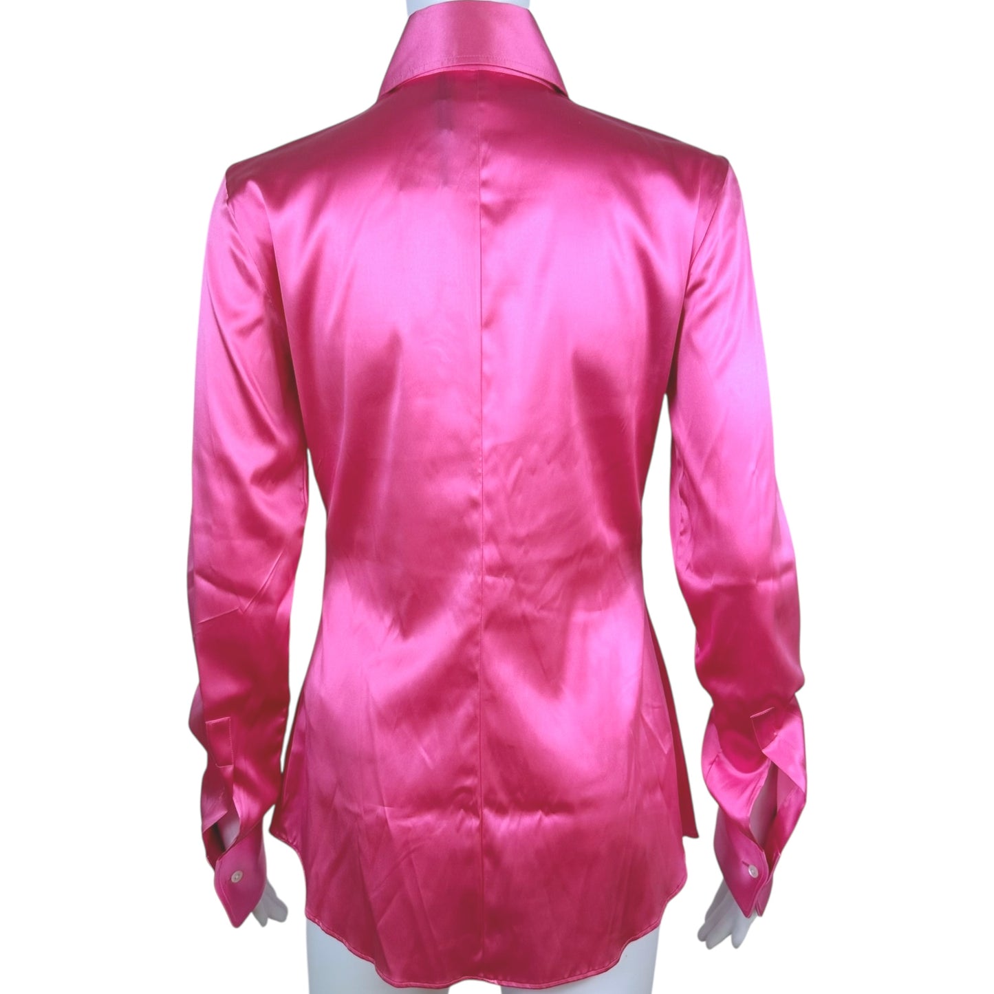 Dolce & Gabbana Pink Silk Button Down Blouse NEW - Outfit Repeater