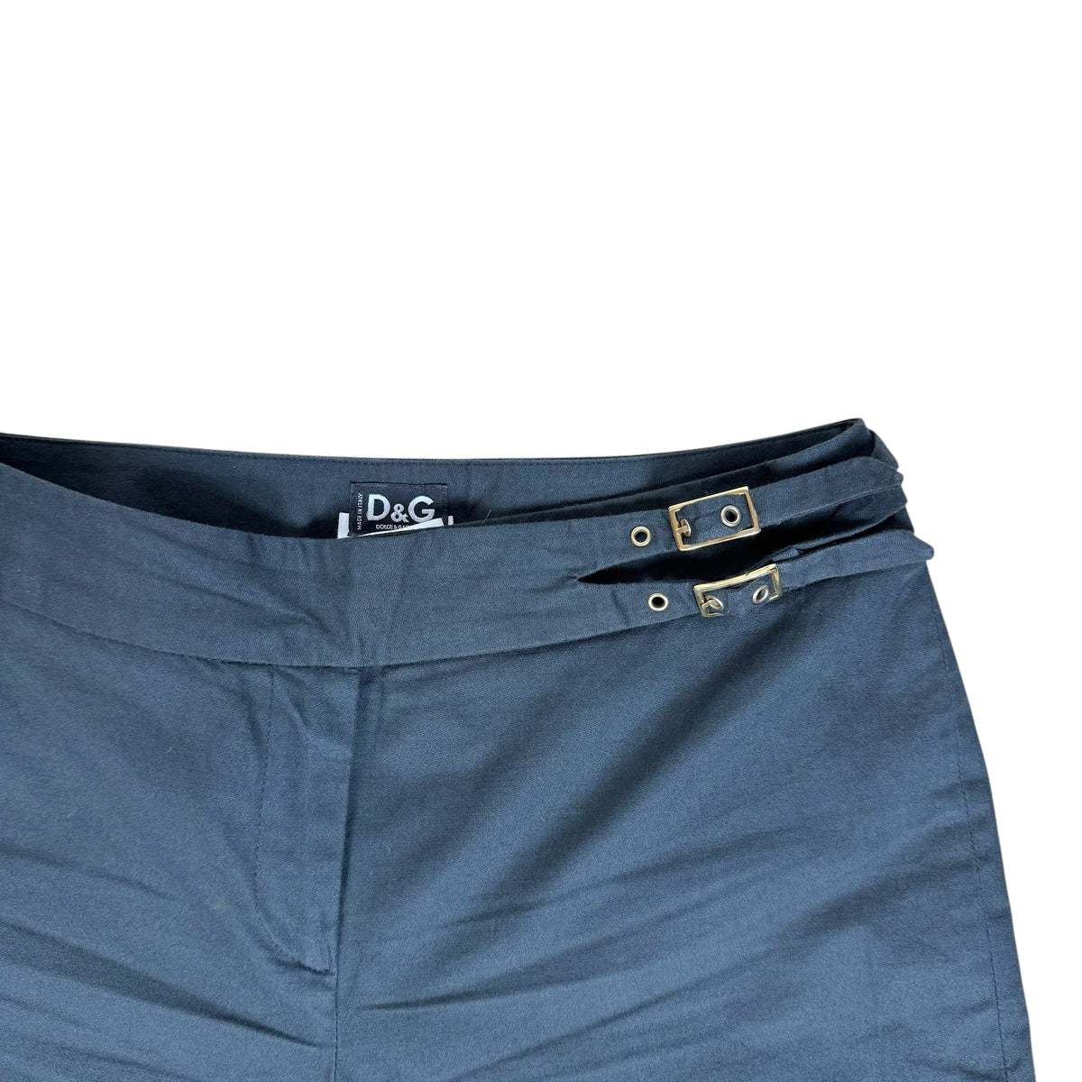 D&G Dolce & Gabbana Buckle Waist Slack Pants