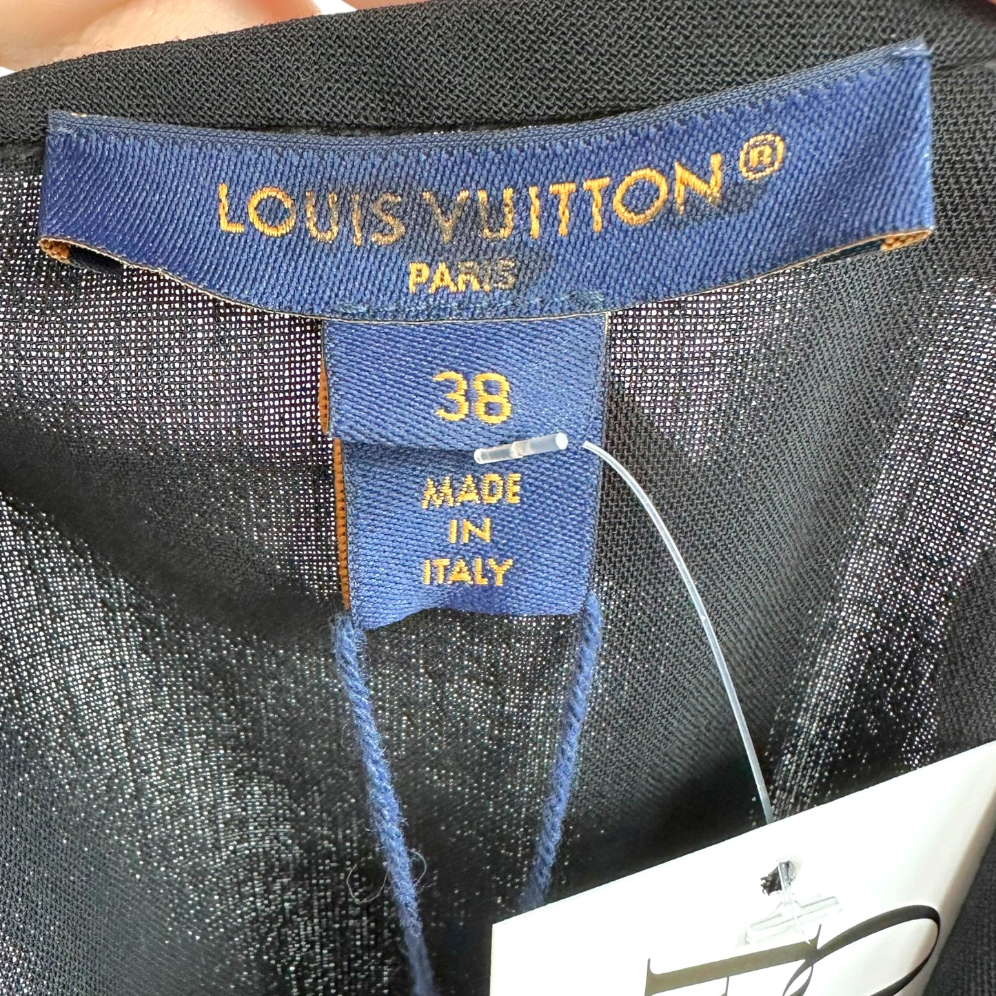 Louis Vuitton Black Silk Wool Mini Shift Dress