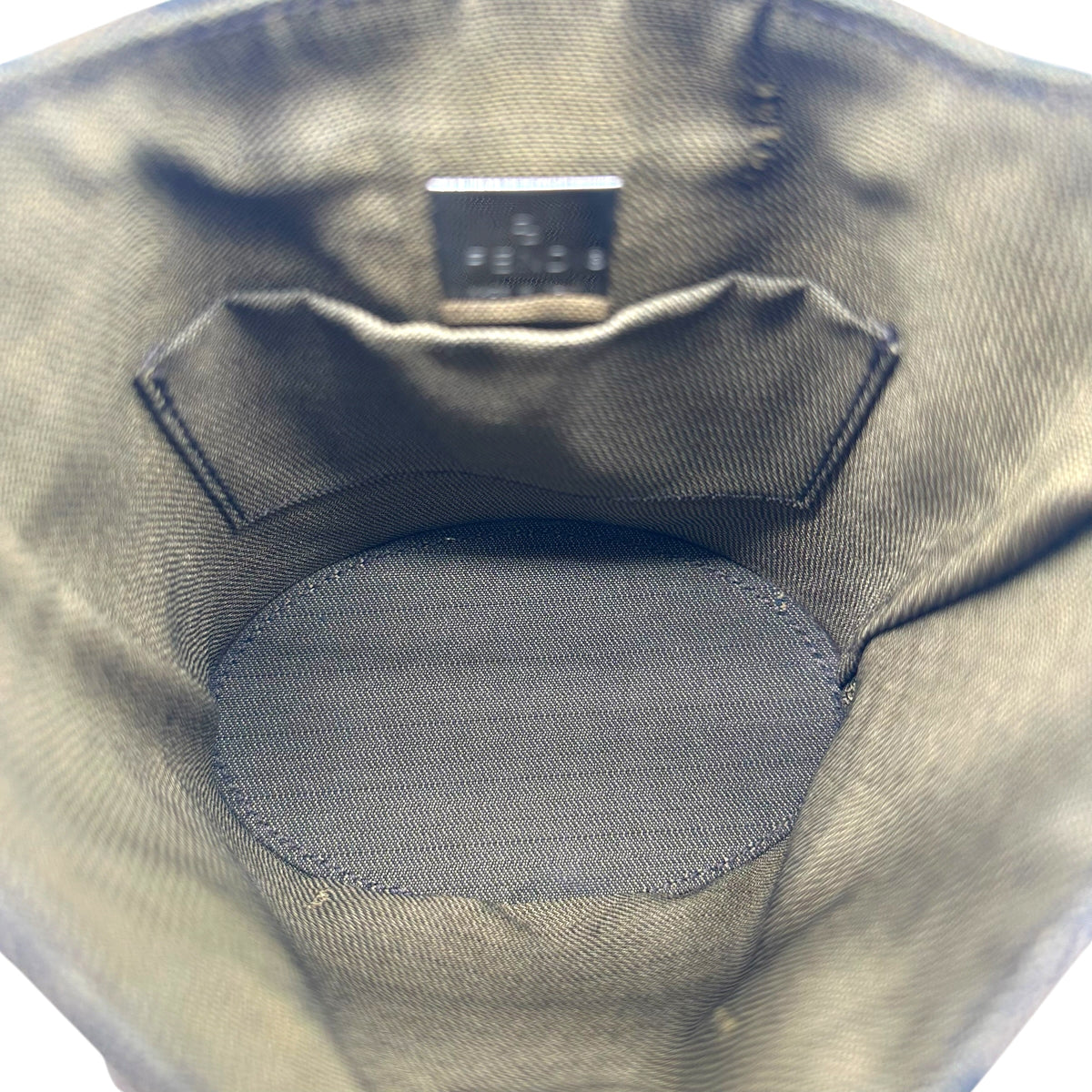 Fendi Small Bucket Shoulder Bag Brown Zucca Monogram